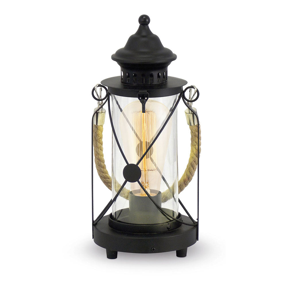 Bradford Lantern Style Table Lamp Black